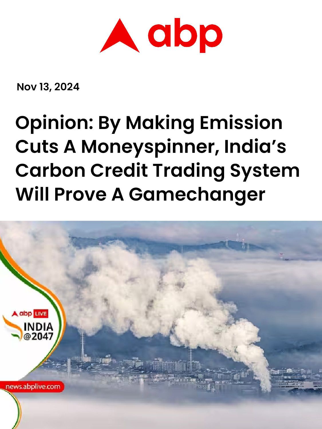 opinion-by-making-emission-cuts-a-moneyspinner,-india’s-carbon-credit-trading-system-will-prove-a-gamechanger